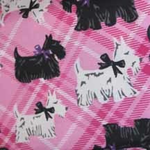 Scotties on Pink Plaid