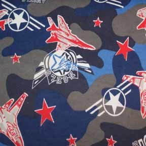 Red Blue Airplane Camo